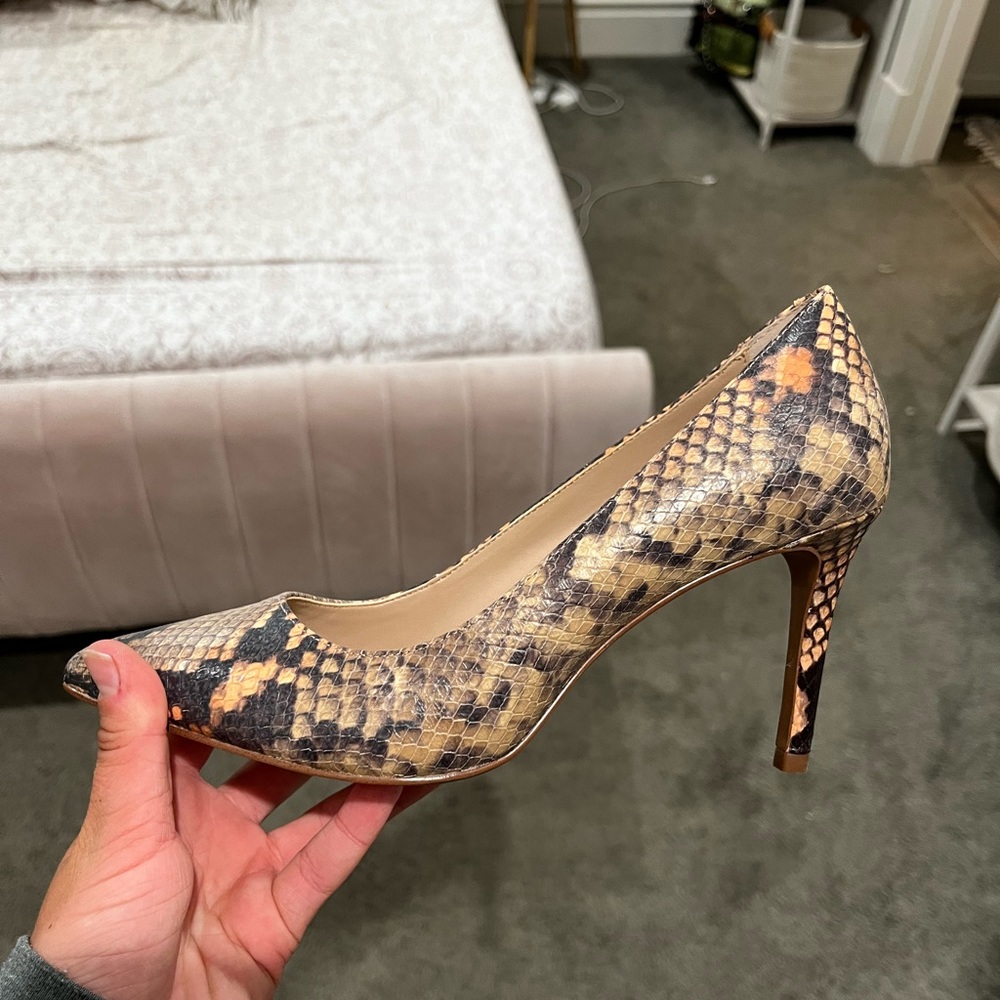 J Crew Snakeskin heels